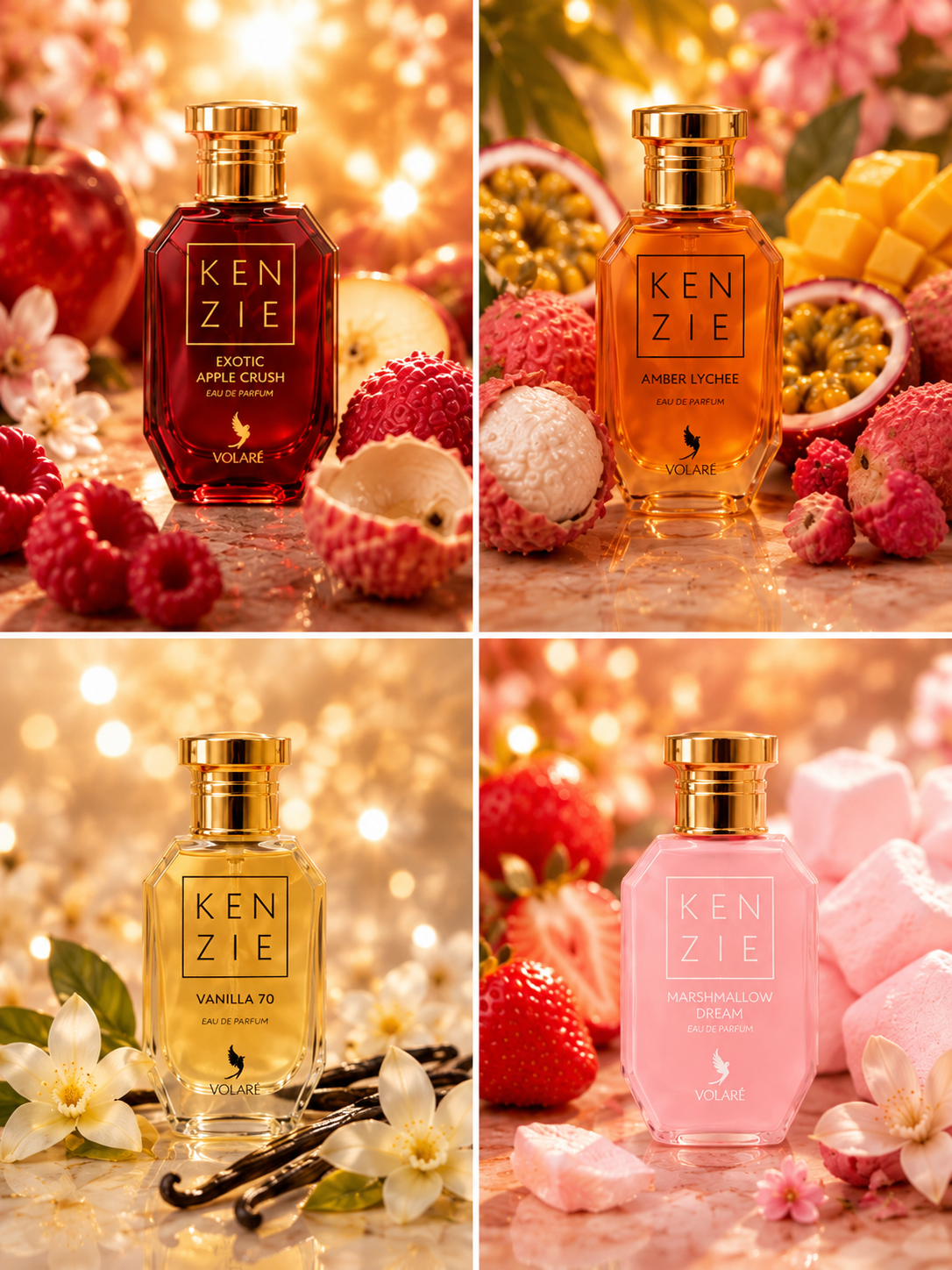 💝 Coffret Découverte Kenzie – 4 Eaux de Parfum (4 × 25 ml)