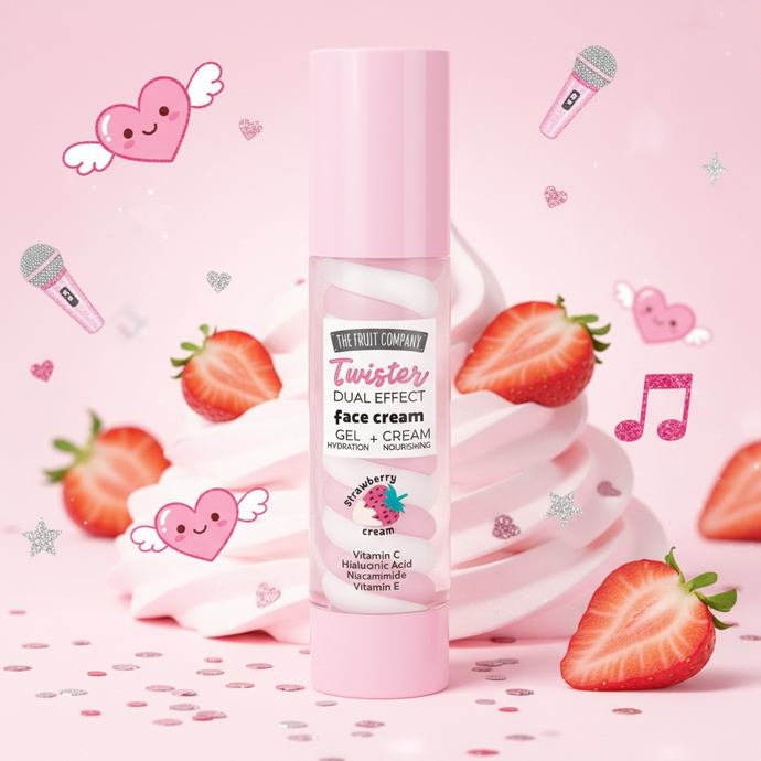 Crème visage Twister Fraise Chantilly 2-en-1 Gel & Crème - 50g 🍓🍦