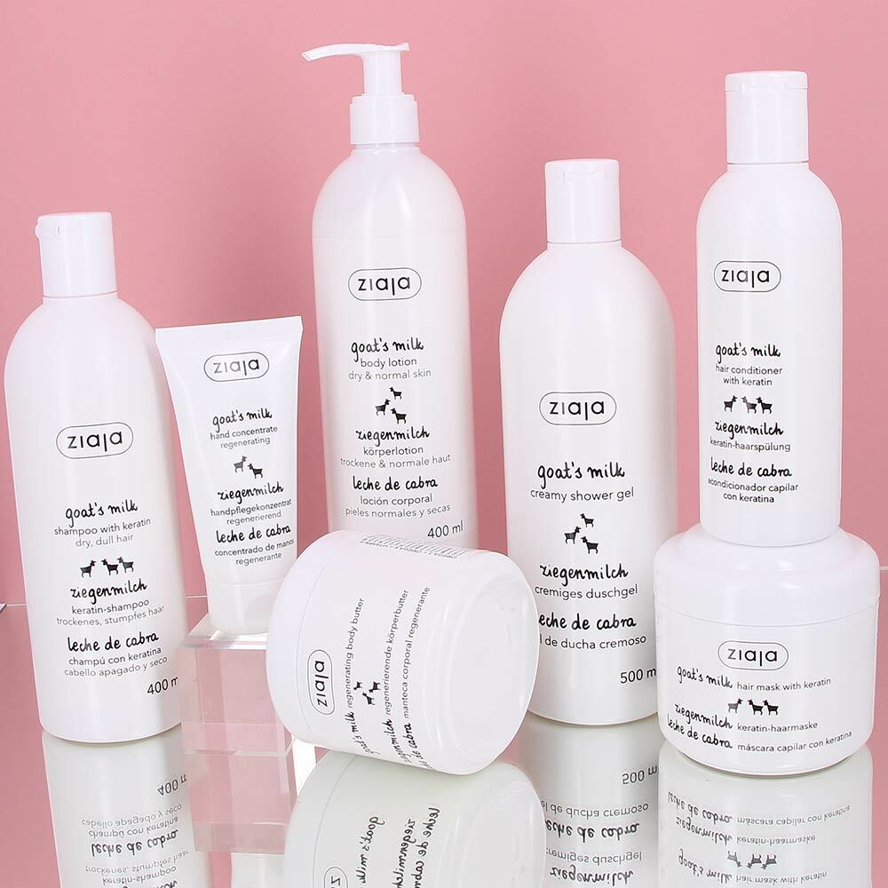 Shampoing Fortifiant à la Kératine et au Lait de Chèvre - Maxi Format 400ml