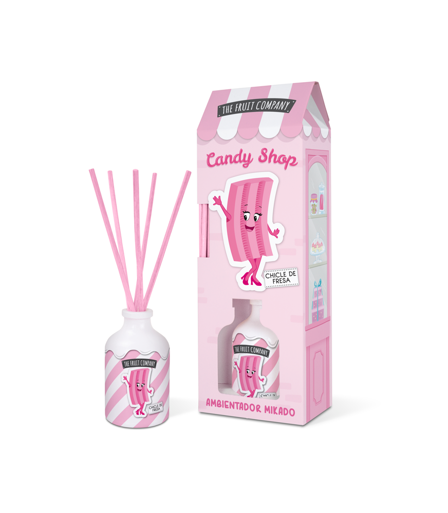 Diffuseur de Parfum Mikado Candy Shop Chewing-gum à la fraise 40ml
