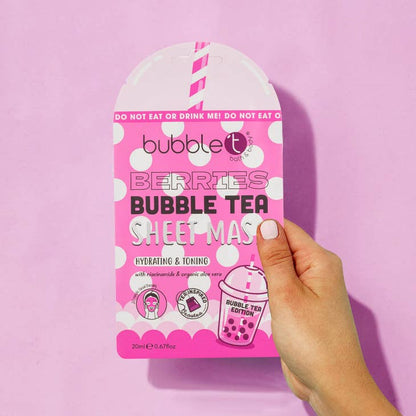 Masque en feuille hydratant aux baies - Édition Bubble Tea