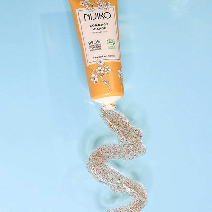 Gommage Visage Bio – Peaux Mixtes/Grasses – 75 ml 🍊