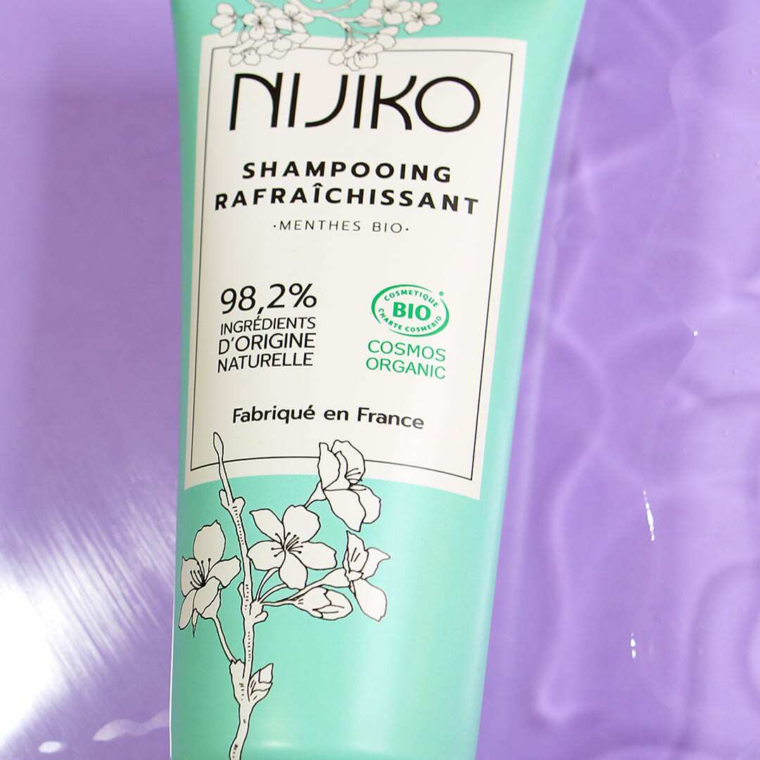 Shampooing Bio – Rafraîchissant – Cheveux Gras – 200 ml 🌿