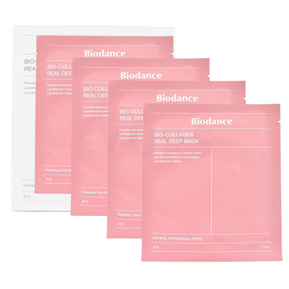Coffret de 4 masques Biodance Bio-Collagen – Peau repulpée & glow