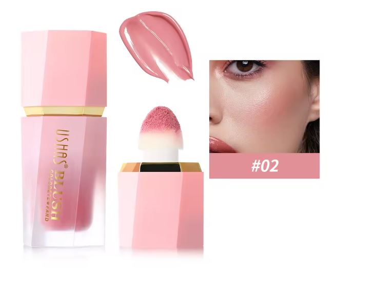Blush Liquide Premium 3 en 1 - Teint, Lèvres, Yeux