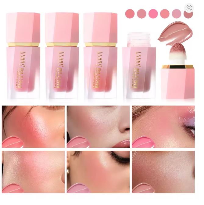 Blush Liquide Premium 3 en 1 - Teint, Lèvres, Yeux