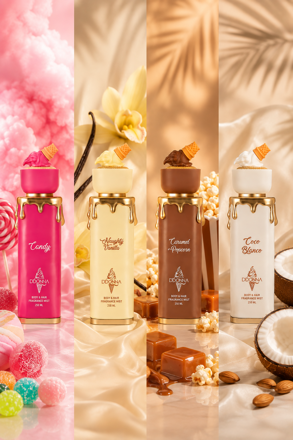 Brume Corps & Cheveux – Choisis ta senteur 🍦 - 250 ml