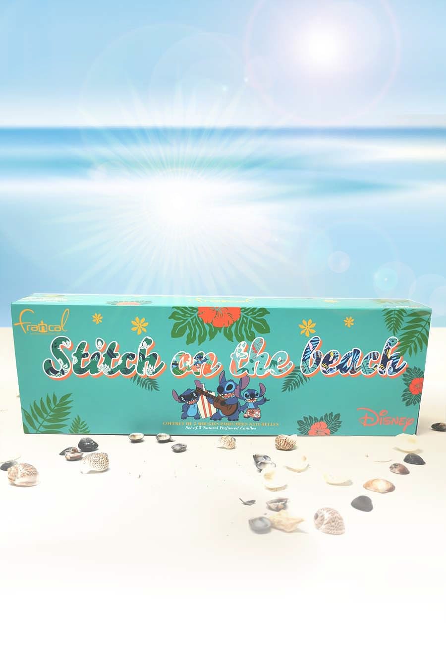 Coffret de 5 Bougies parfumées - Stitch on The Beach