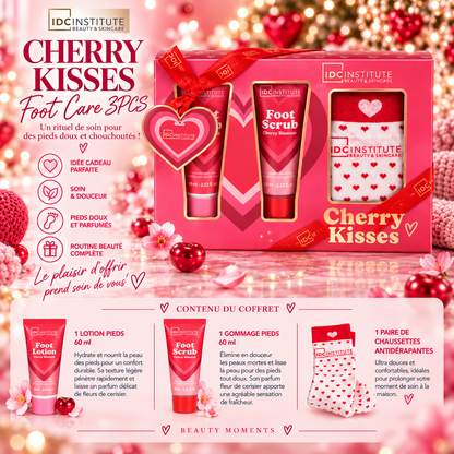🎀 Coffret Soin des Pieds Cherry Kisses – 3 Pièces 🍒