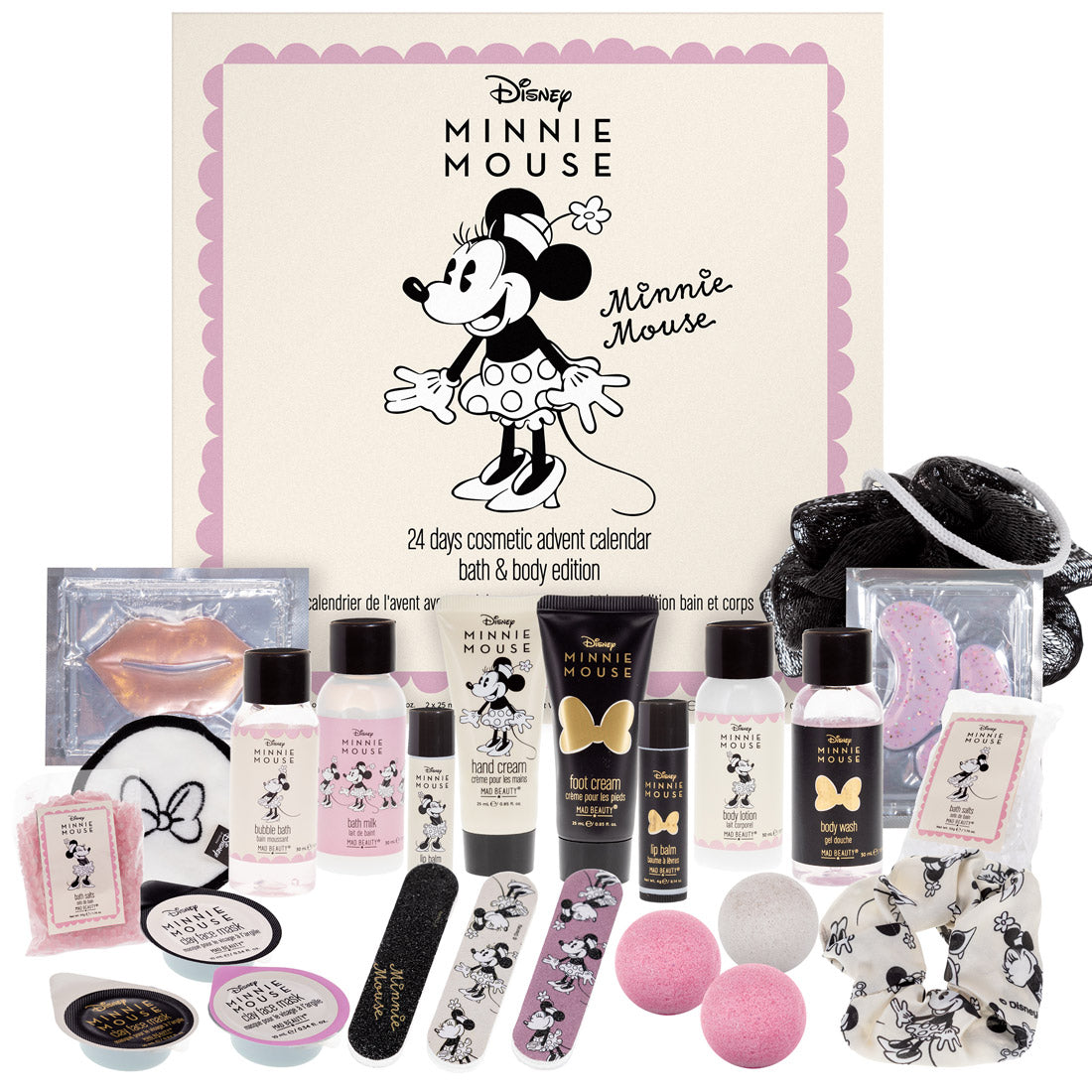 🎀 Calendrier de l’Avent Minnie Mouse – 24 Surprises Beauté