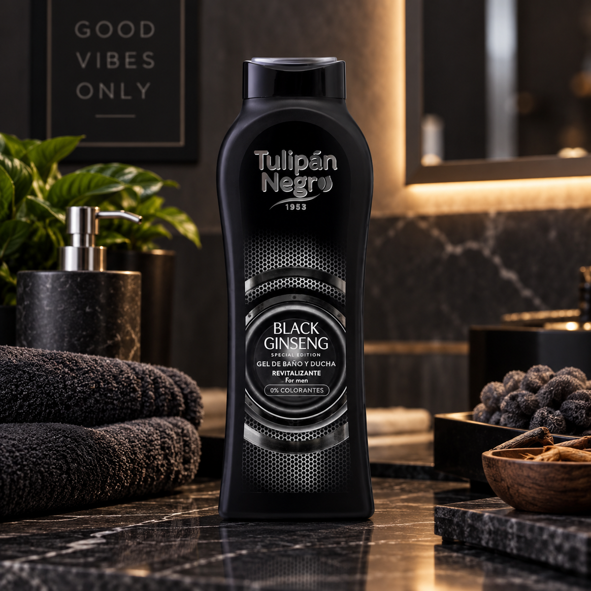 Gel douche au Ginseng pour homme - 650 ml 🖤