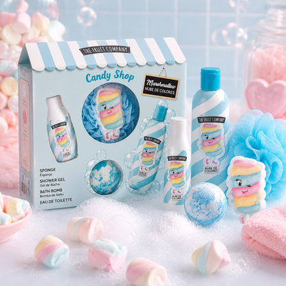 Coffret Bain Candy Shop - Marshmallow 🍬