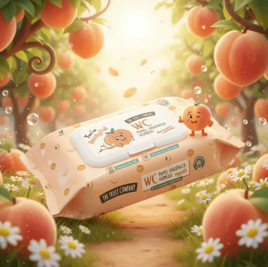 🍑 Papier Hygiénique Pêche - 60 Lingettes