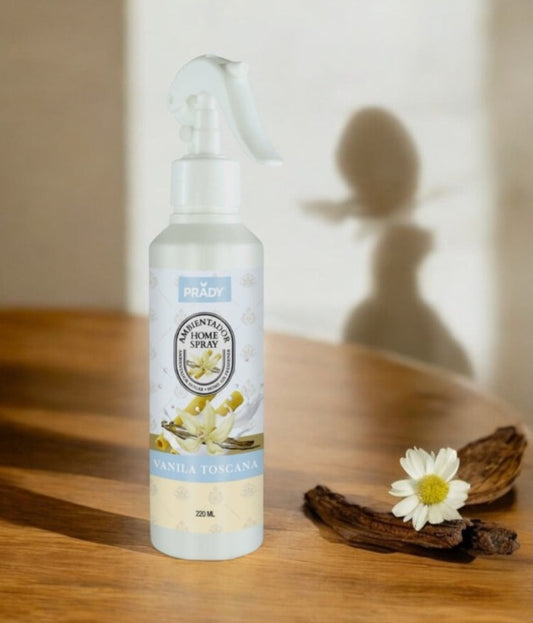 🍦 Spray d'Ambiance Maison et Tissu Vanille Toscane - 220ml