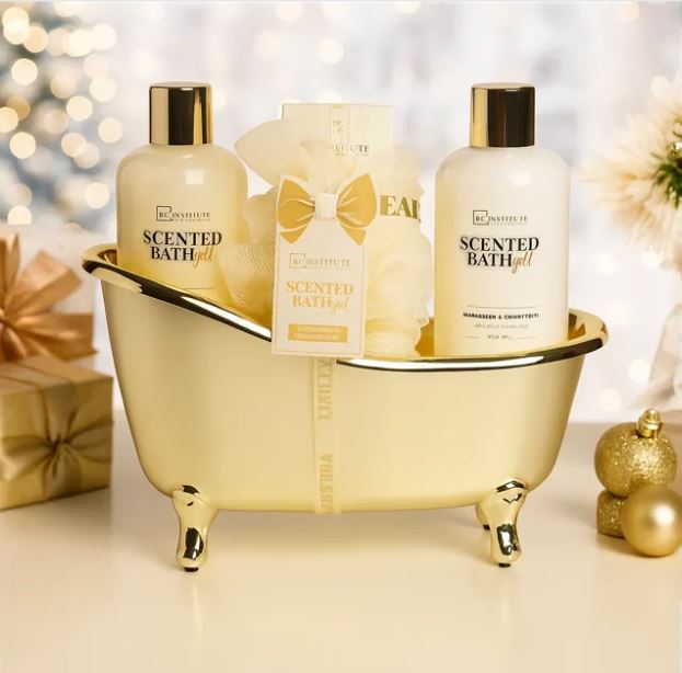 Set Bain Gold 4 Pièces – Cocooning & Élégance 🛀🏼💛