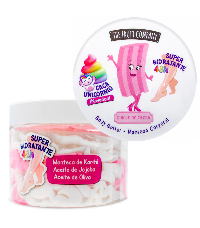Beurre Chantilly Corporel Chewing-gum Fraise - 250ml