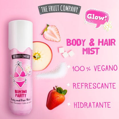 Brume scintillante corps & cheveux – bikini party 200ml 🍓✨