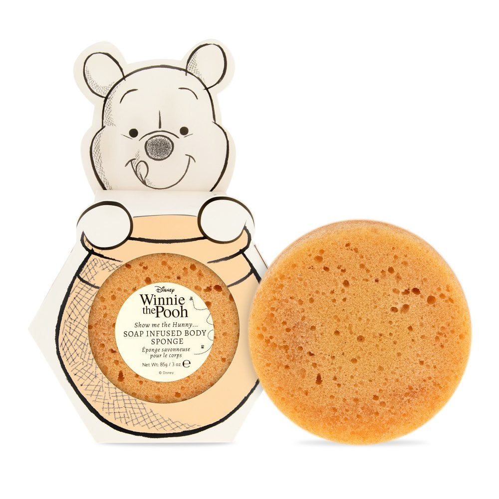 Éponge de bain Disney Winnie l’Ourson 💛🧸 – Savon infusé