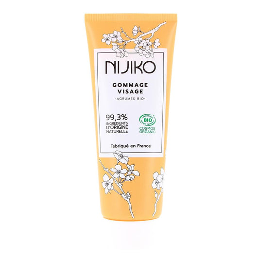 Gommage Visage Bio – Peaux Mixtes/Grasses – 75 ml 🍊