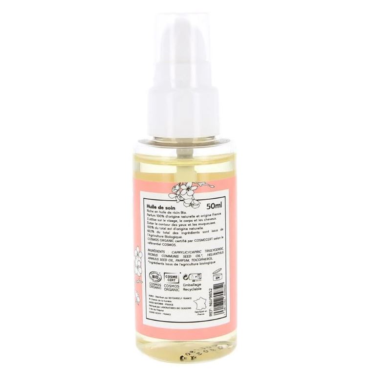 Huile de Soin Bio Multi-Usages au Ricin – 50 ml