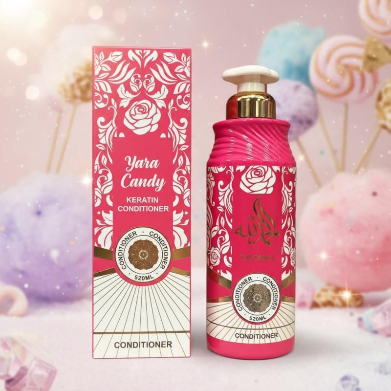 🍭 Après-Shampooing  à la Kératine – Parfum Yara Candy 520 ml