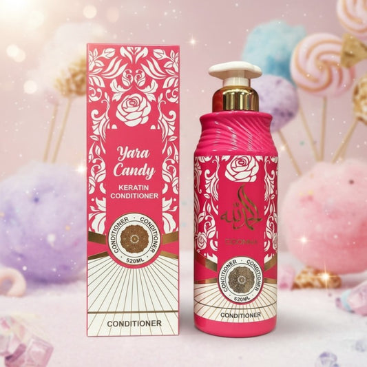🍭 Après-Shampooing  à la Kératine – Parfum Yara Candy 520 ml
