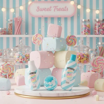 Coffret Bain Candy Shop - Marshmallow 🍬