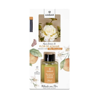 Mikado avec fleur décorative - Senteur fleur d’oranger 🍊 - 75ml