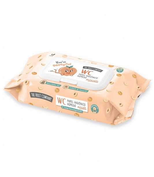 🍑 Papier Hygiénique Pêche - 60 Lingettes