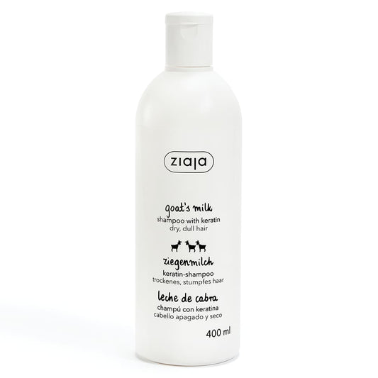 Shampoing Fortifiant à la Kératine et au Lait de Chèvre - Maxi Format 400ml