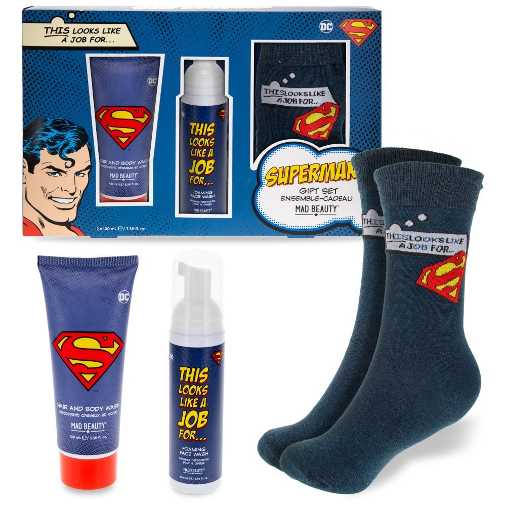 Coffret cadeau soins corporels Superman ! 🦸‍♂️💥